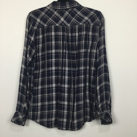 Rails Plaid Button Down Long Sleeve Top Blue Multi - Picture 3 of 4
